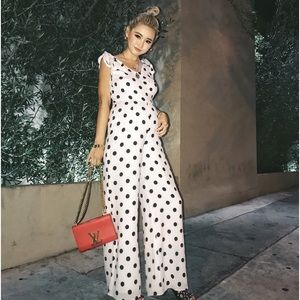 Revolve Lovers & Friends polka dot romper S